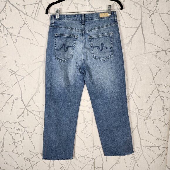 AG Adriano Goldschmied Mid Rise Straight Brinley Crop Jeans - Picture 2 of 10